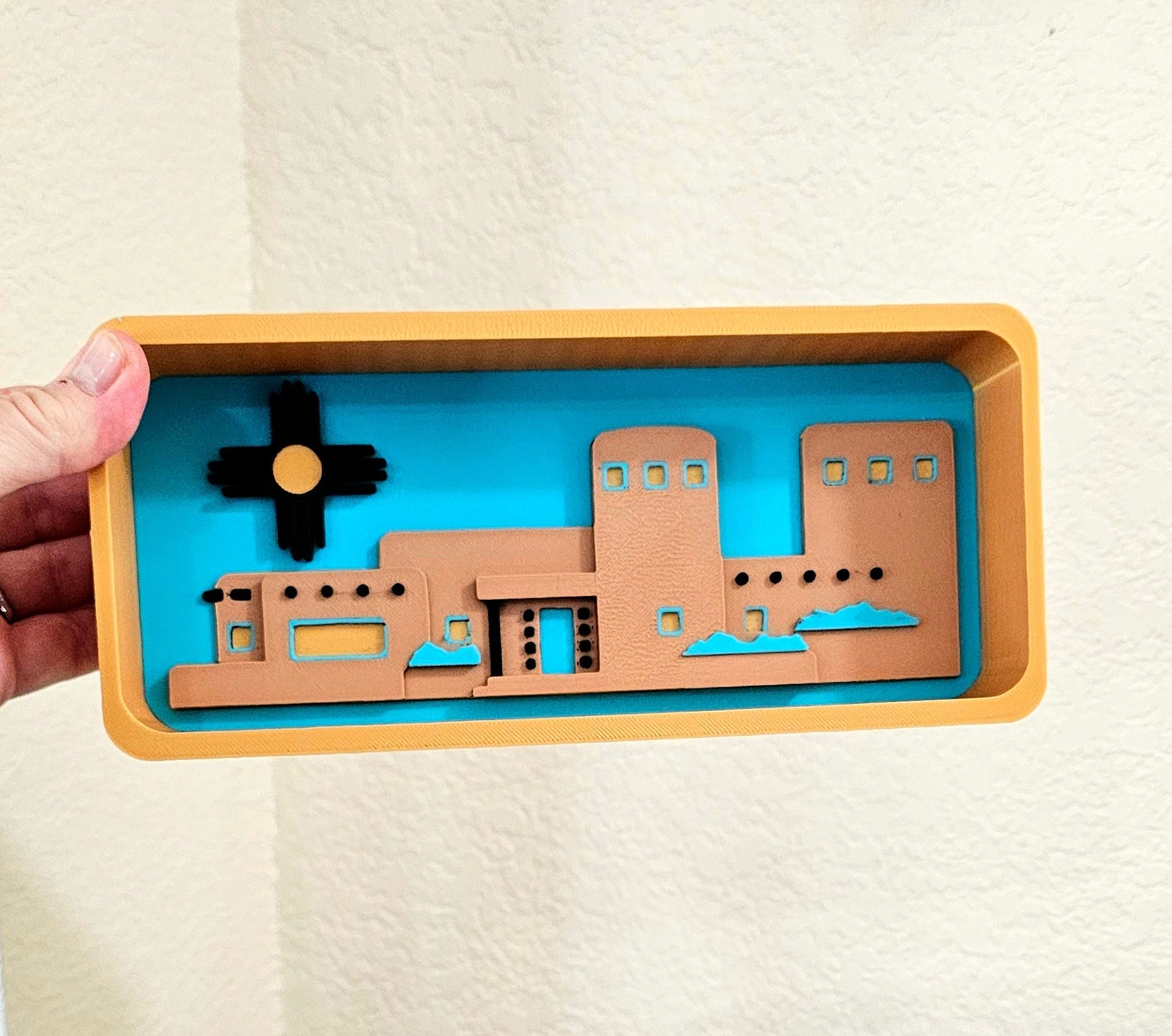 3d New Mexico Adobe Display Accessory Trinket Tray Box Choice of styles Baha Ranch Western Wear
