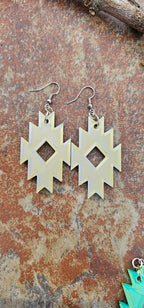 3D Print Southwestern Aztec Boho Earrings Choice of Colors Made in America Baha Ranch Western Wear