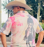 Baha Ranch Retro Pop Western Trail Ride Polo Shirt Baha Ranch Western Wear