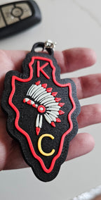 3D Print Chiefs Arrowhead Kc Kansas City Football Keychain Made in America Baha Ranch Western Wear