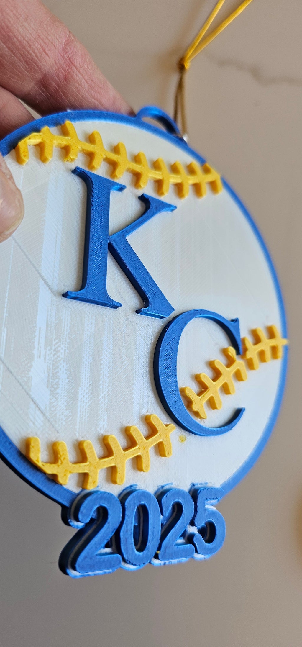 3D Print Royals Kc Baseball Kansas City Ornament Baha Ranch Western Wear