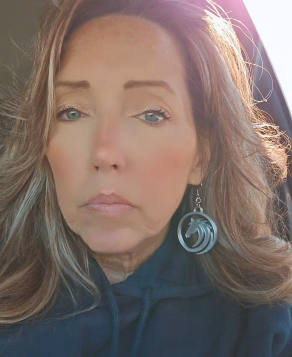 Baha Ranch 3D Print Silver Silk western Earrings Choice of styles Made in America Baha Ranch Western Wear