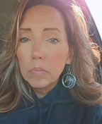 Baha Ranch 3D Print Silver Silk western Earrings Choice of styles Made in America Baha Ranch Western Wear