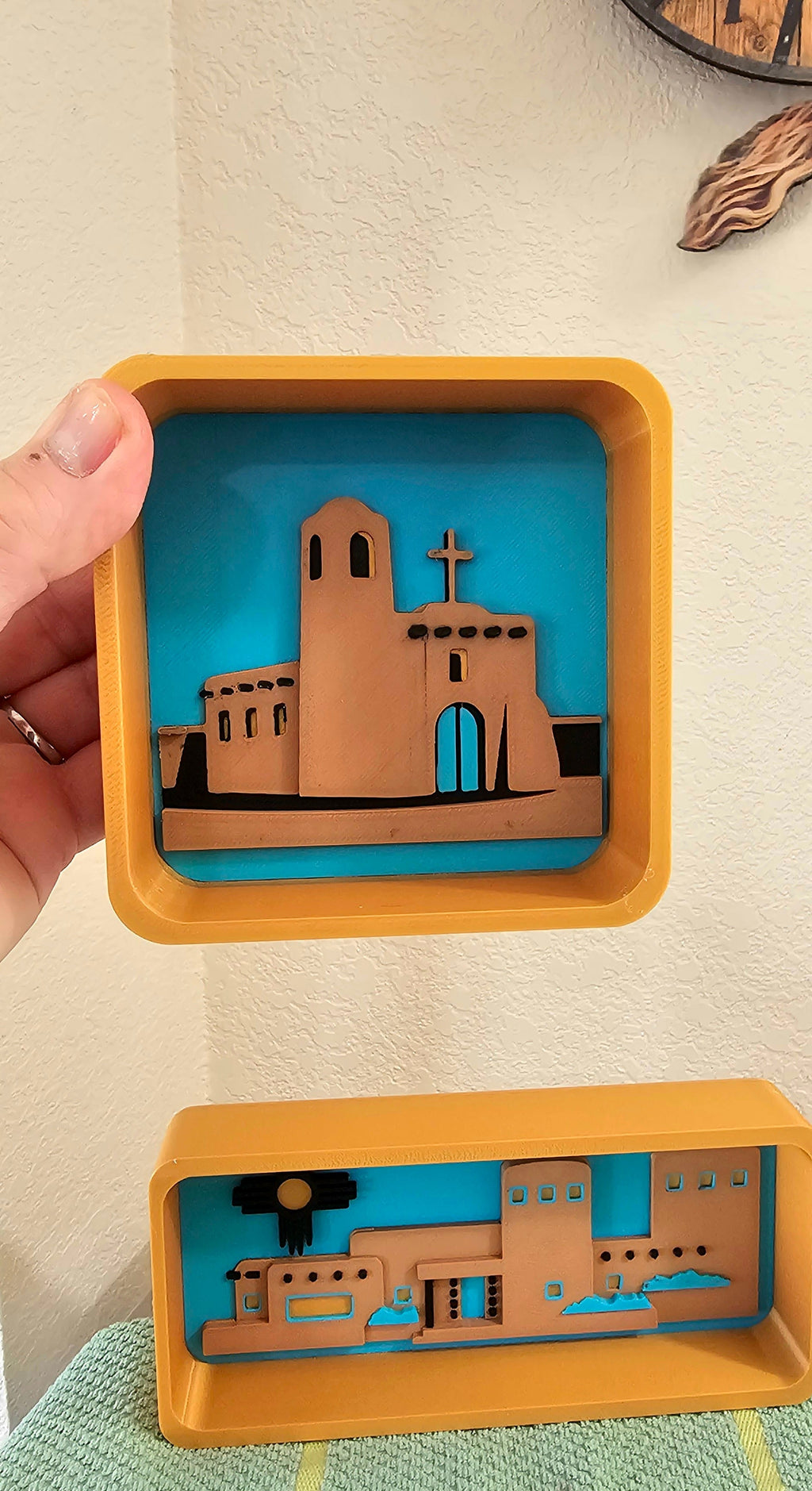 3d New Mexico Adobe Display Accessory Trinket Tray Box Choice of styles Baha Ranch Western Wear