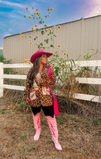 Baha Ranch Retro Pop Western Wild West Leopard Blazer Baha Ranch Western Wear