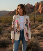 Baha Ranch Danilo Painted Cowgirl Western Blazer Baha Ranch Western Wear