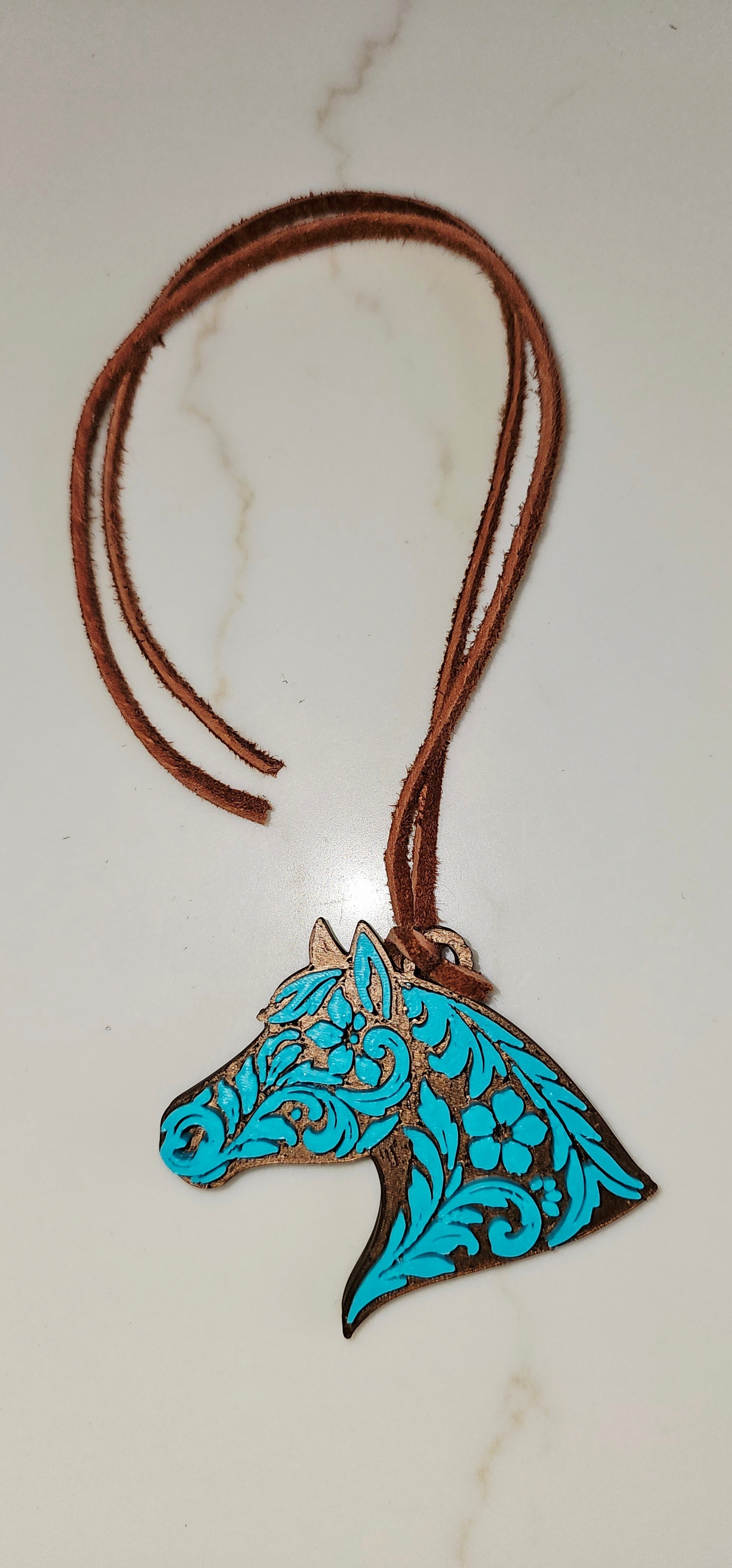 Baha Ranch Year of the Horse Tooled 3d Print Bookmark Keychain Hatpin Magnet Purse Charm Made in America Baha Ranch Western Wear