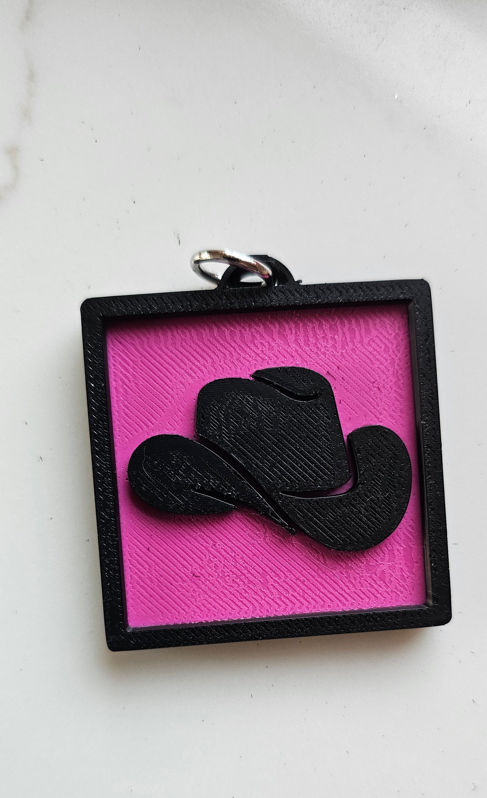 3D Print Picture Necklace on Deerskin Leather Western Cowboy Horse Hat Boot Made in America Baha Ranch Western Wear