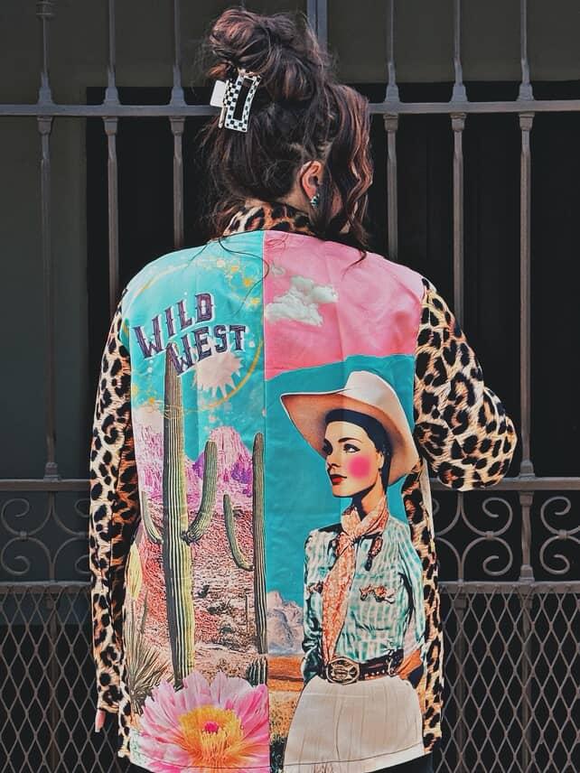 Baha Ranch Retro Pop Western Wild West Leopard Blazer Baha Ranch Western Wear