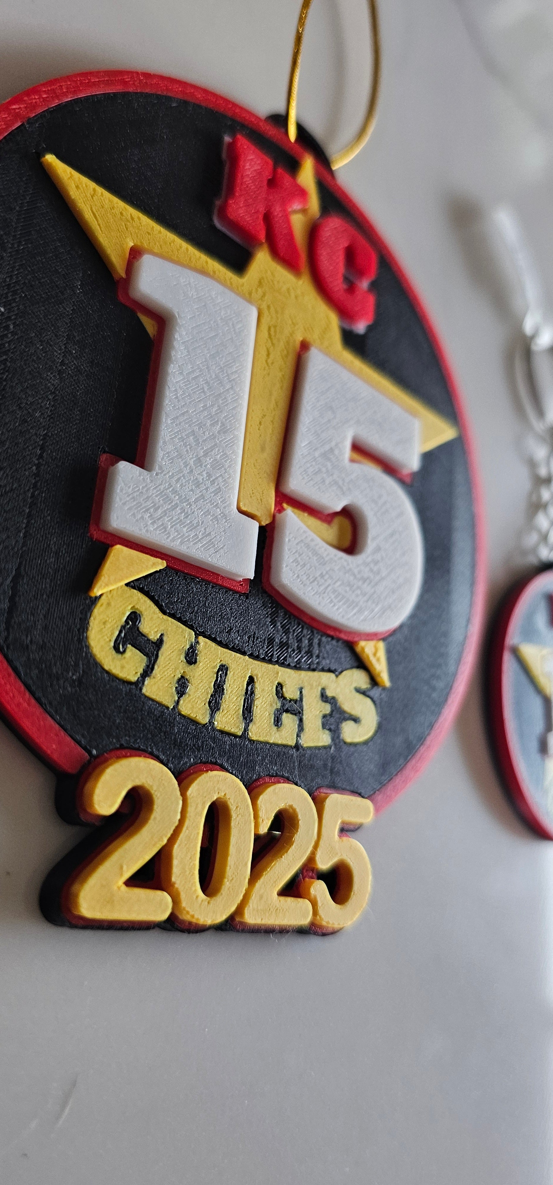 3D Print Chiefs Kc 15 Mahomes Kansas City Patrick Football Ornament or Keychain Baha Ranch Western Wear