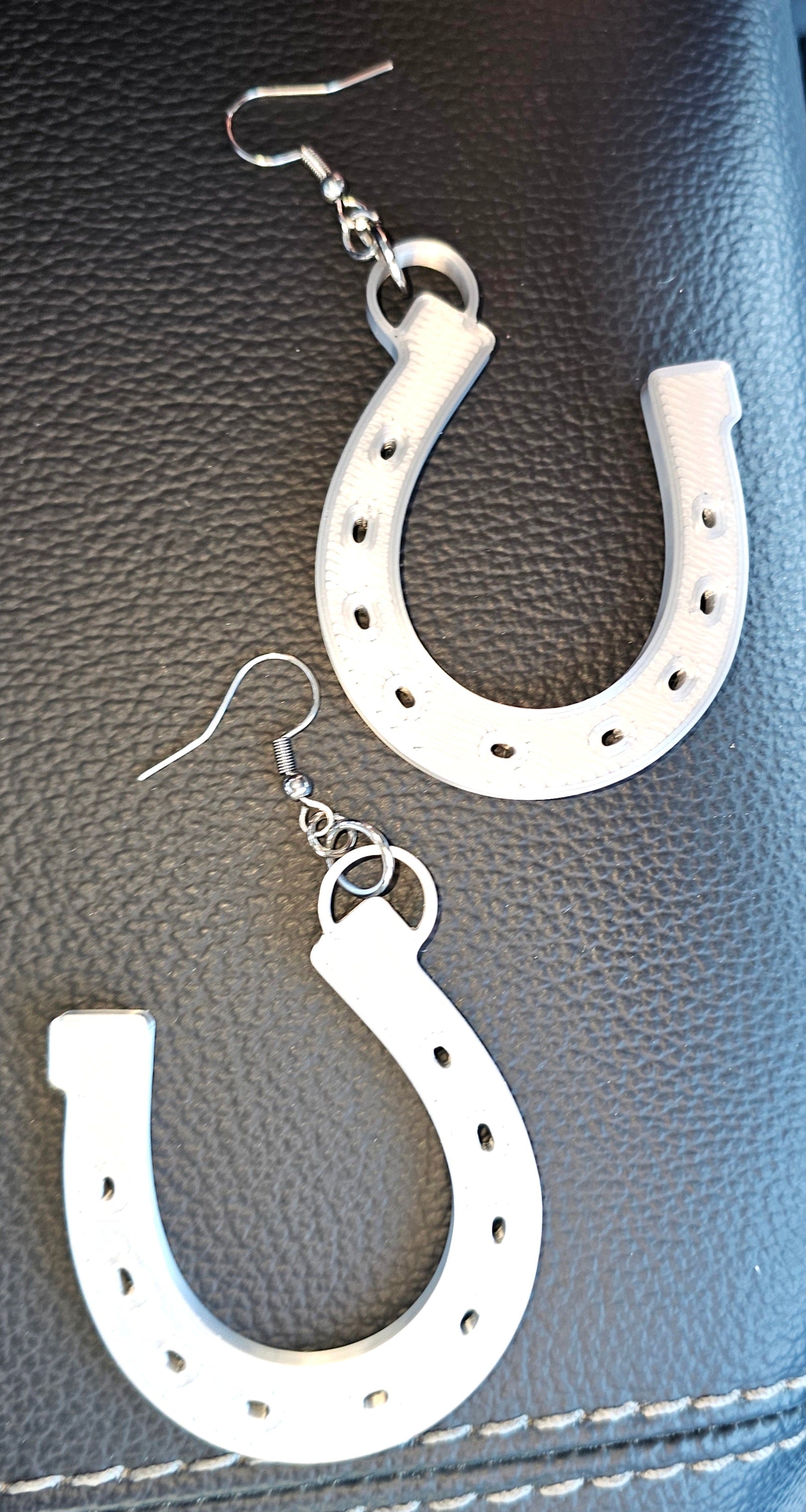 Baha Ranch 3D Print Silver Silk western Earrings Choice of styles Made in America Baha Ranch Western Wear