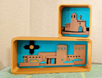 3d New Mexico Adobe Display Accessory Trinket Tray Box Choice of styles Baha Ranch Western Wear