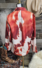 Baha Ranch Cowhide Print blazer Baha Ranch Western Wear
