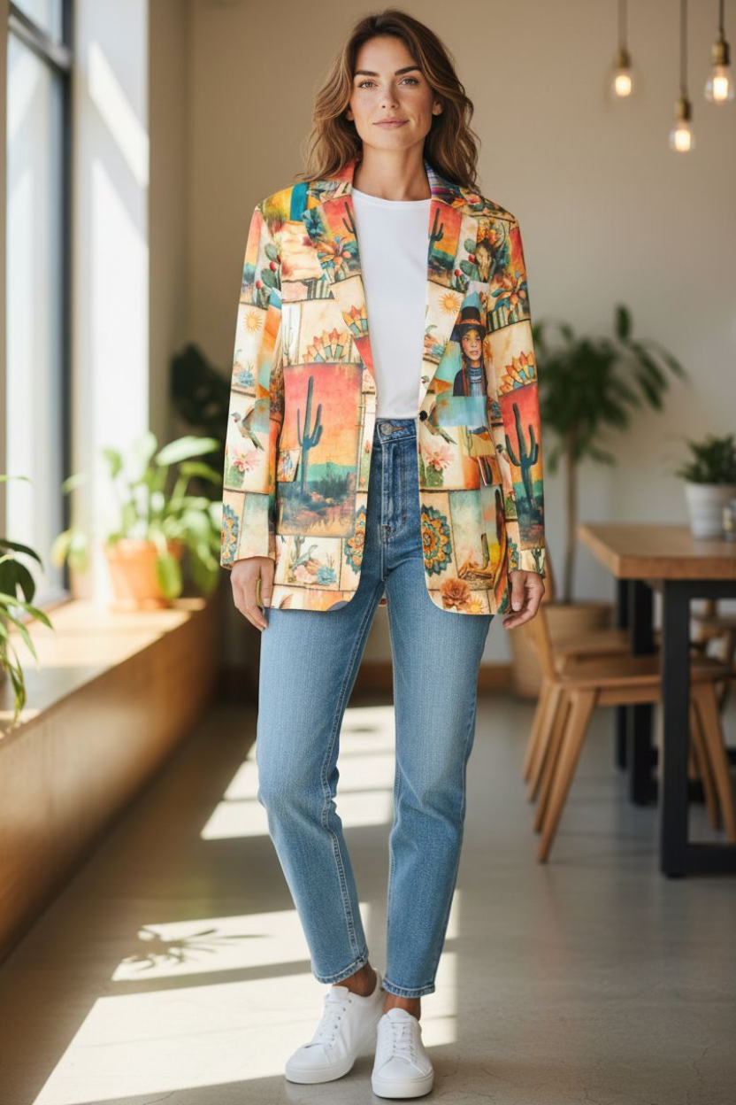 Baha Ranch Colores de Mexico Pictures of the Southwest Blazer Baha Ranch Western Wear