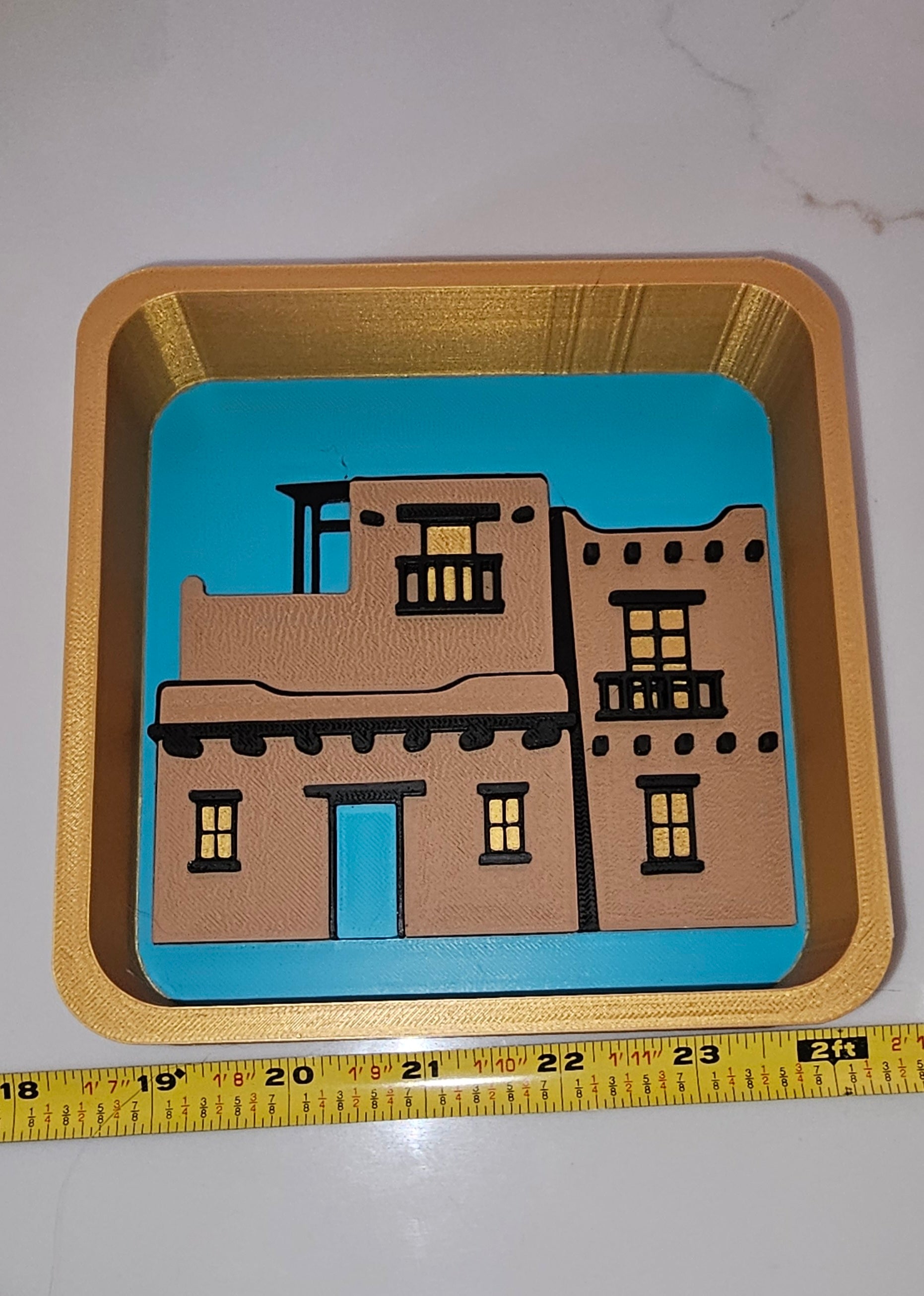 3d New Mexico Adobe Display Accessory Trinket Tray Box Choice of styles Baha Ranch Western Wear