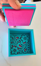 Baha Ranch 3D Tooled Gift Box - choice of colors and sizes Baha Ranch Western Wear