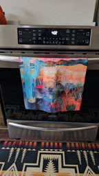 Desert Dreaming Set of 4 Kitchen Dish Towels Made in America Baha Ranch Western Wear