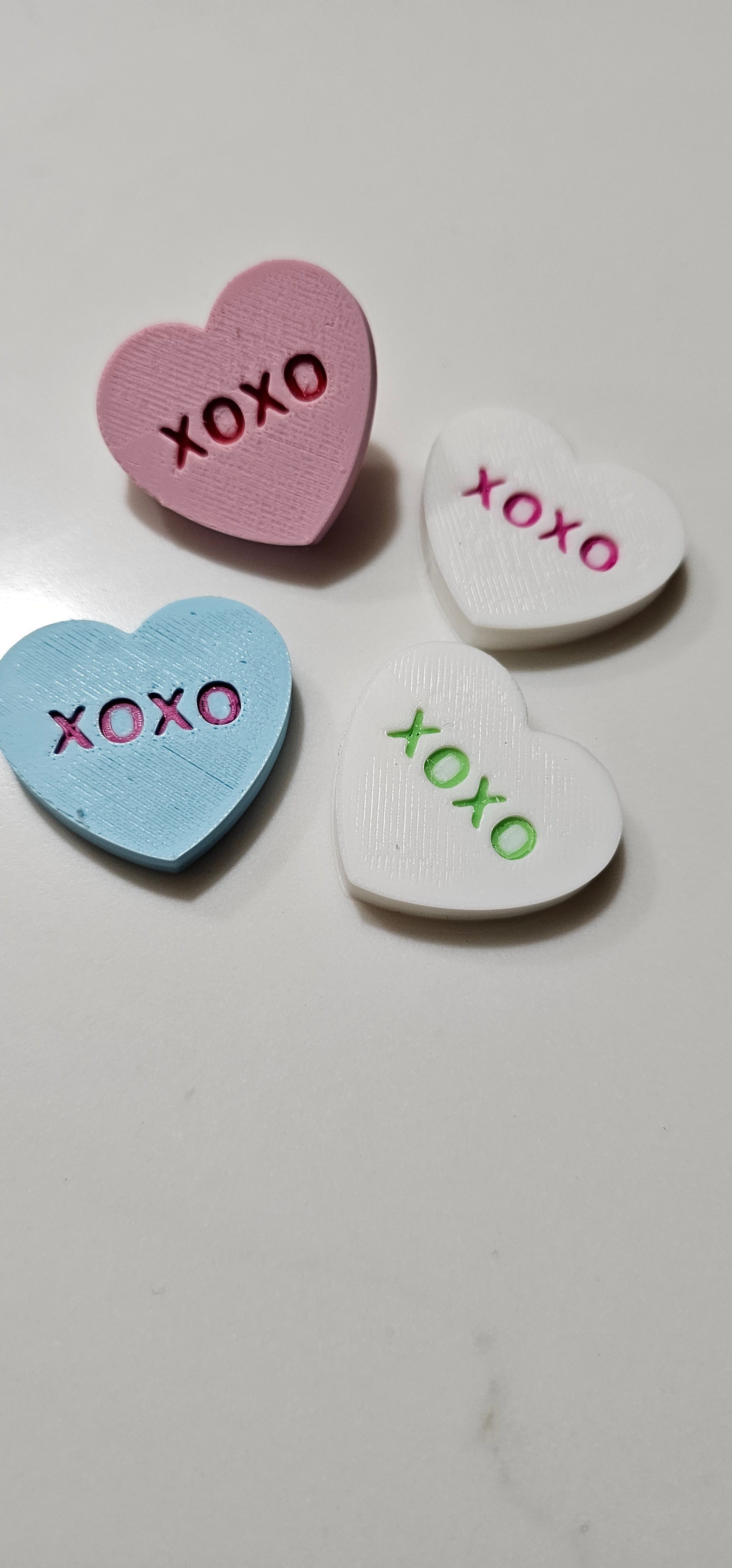 3d Printed Candy Conversation Heart Pins or Earrings Made in America Baha Ranch Western Wear