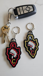 3D Print Chiefs Arrowhead Kc Kansas City Football Keychain Made in America Baha Ranch Western Wear