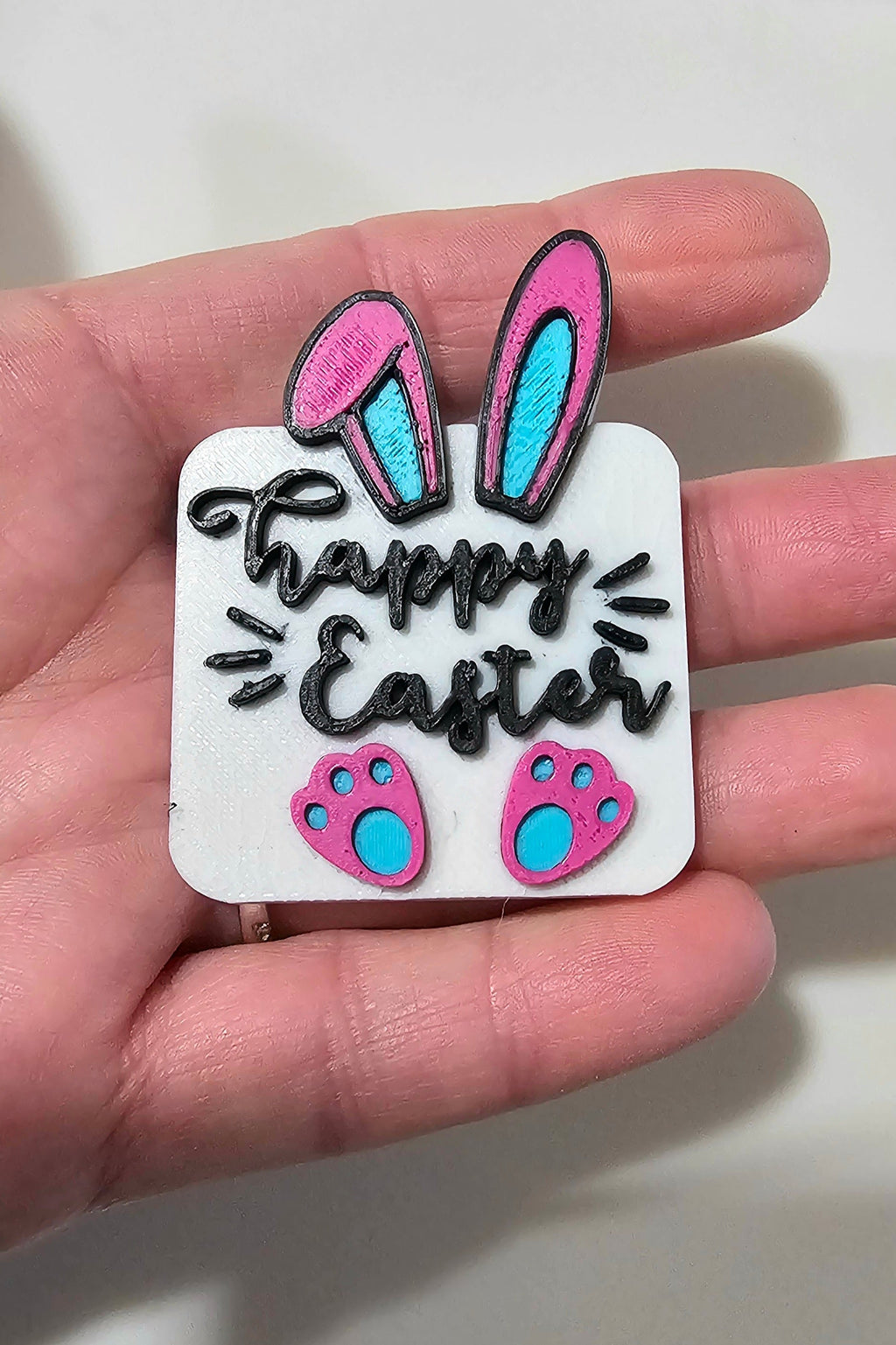 Set of 4 3D Print Easter Faith Cross Religious Pins or Magnets Made in America Baha Ranch Western Wear