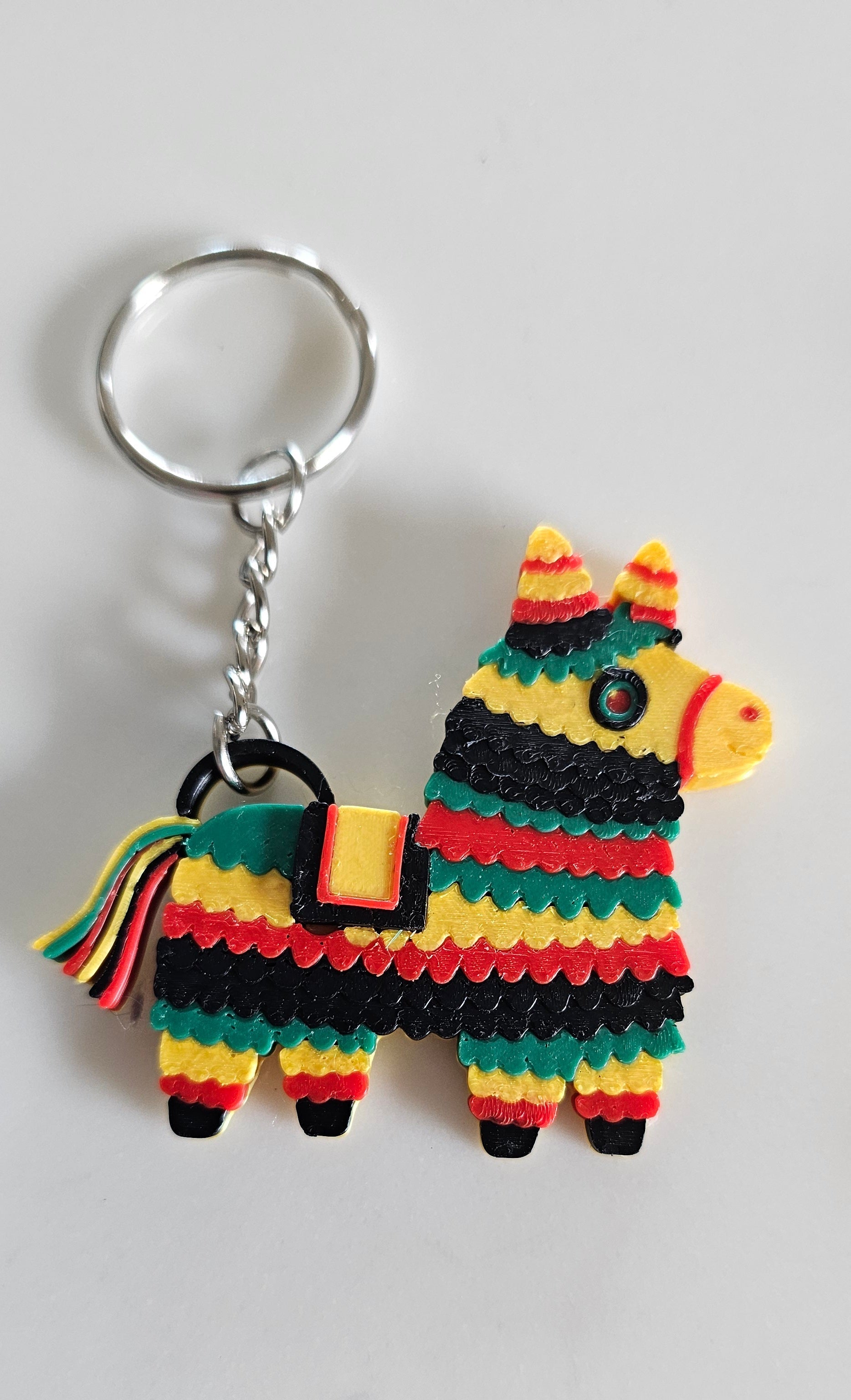 3D Print Mexico Theme Pinata Llama Donkey Party Fiesta Keychain Baha Ranch Western Wear