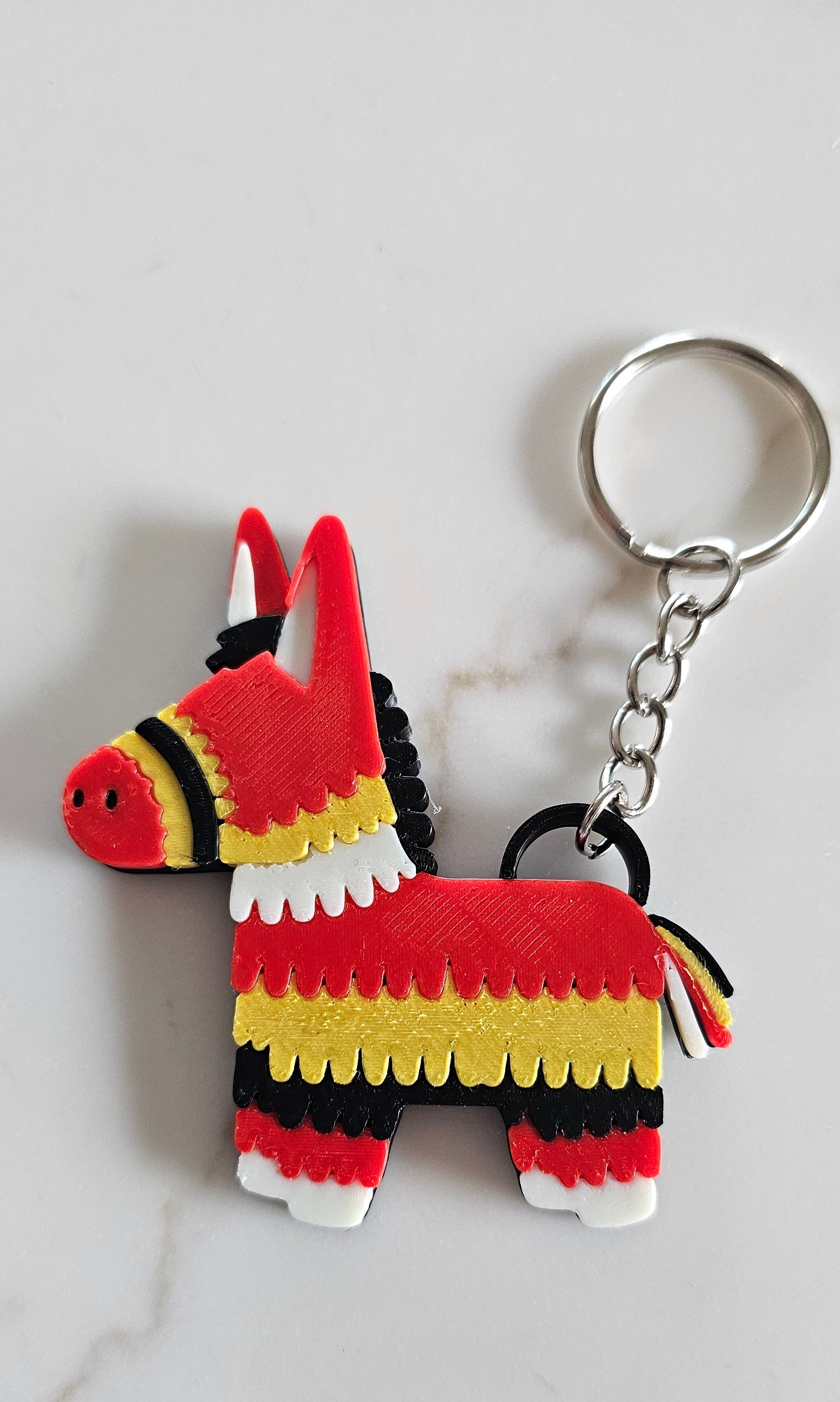 3D Print Mexico Theme Pinata Llama Donkey Party Fiesta Keychain Baha Ranch Western Wear