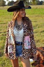 Baha Ranch Retro Pop Western Wild West Leopard Blazer Baha Ranch Western Wear