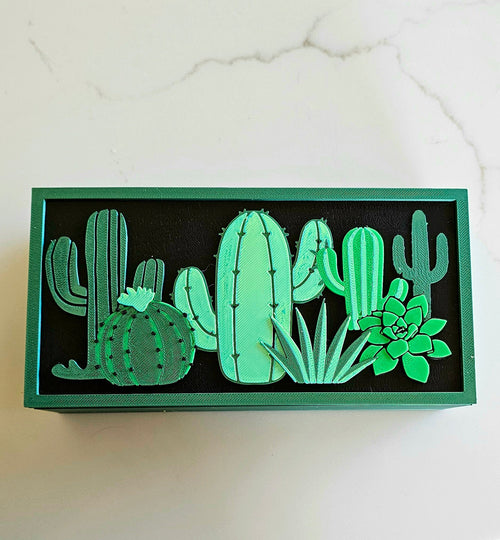3d Print Cactus Gift Box Baha Ranch Western Wear