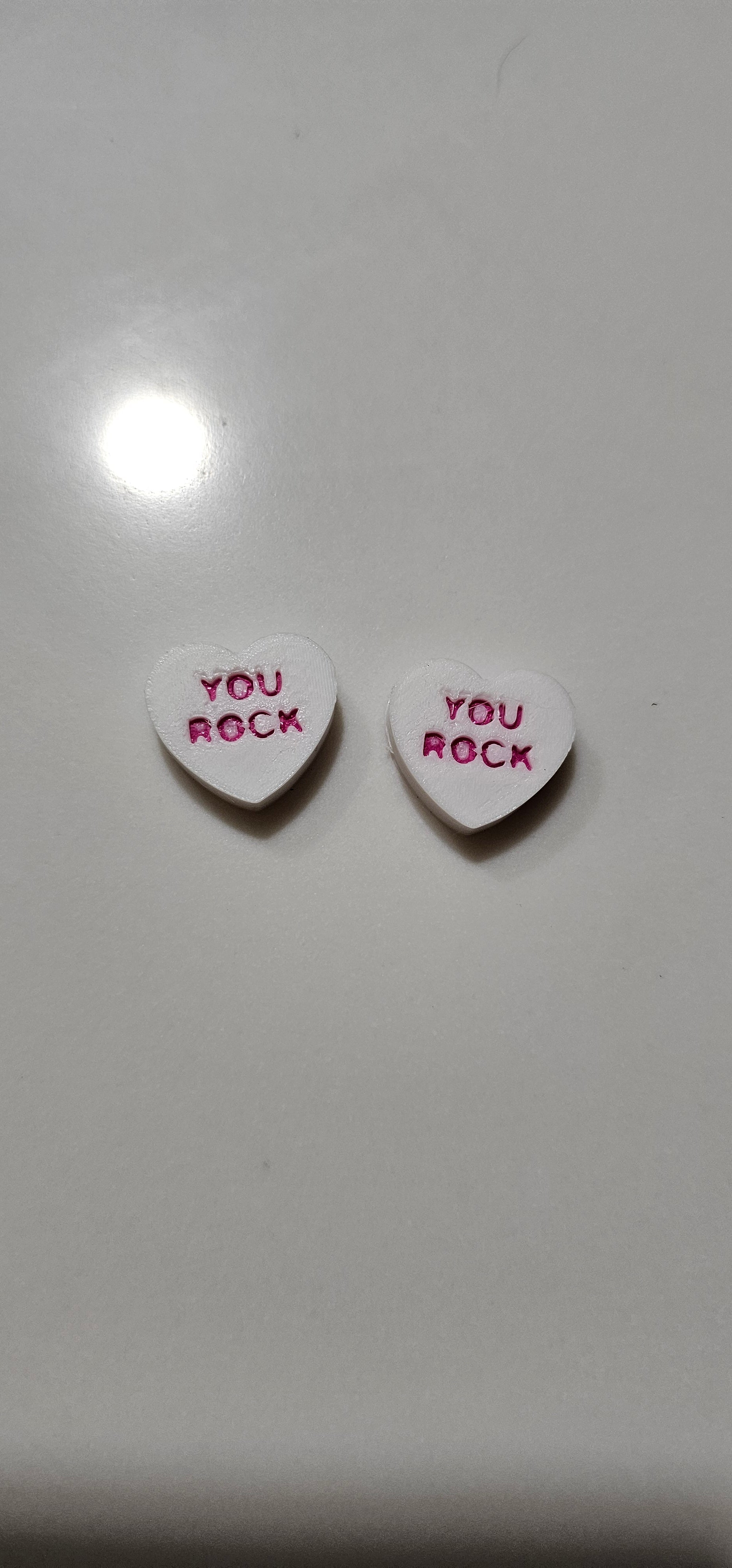 3d Printed Candy Conversation Heart Pins or Earrings Made in America Baha Ranch Western Wear