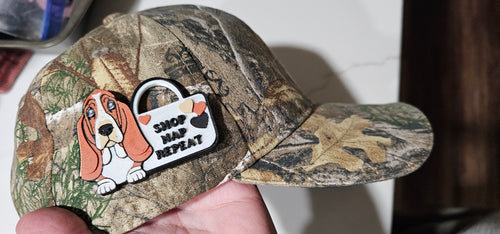 3d Print Basset Hound Cute Funny Shopping Hat Pin or Magnet Baha Ranch Western Wear