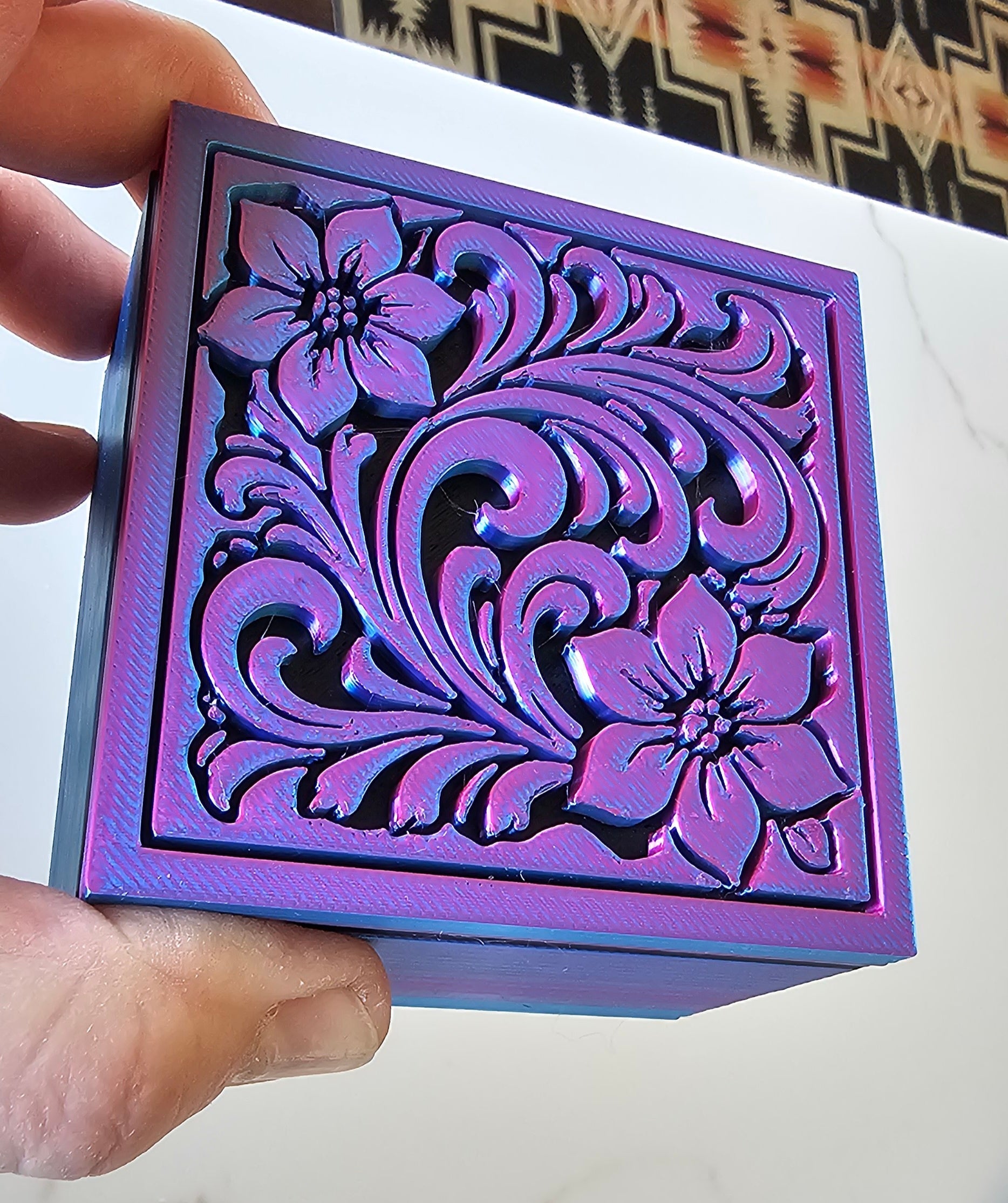 Baha Ranch 3D Tooled Gift Box - choice of colors and sizes Baha Ranch Western Wear