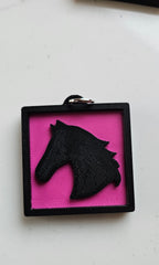 3D Print Picture Necklace on Deerskin Leather Western Cowboy Horse Hat Boot Made in America Baha Ranch Western Wear