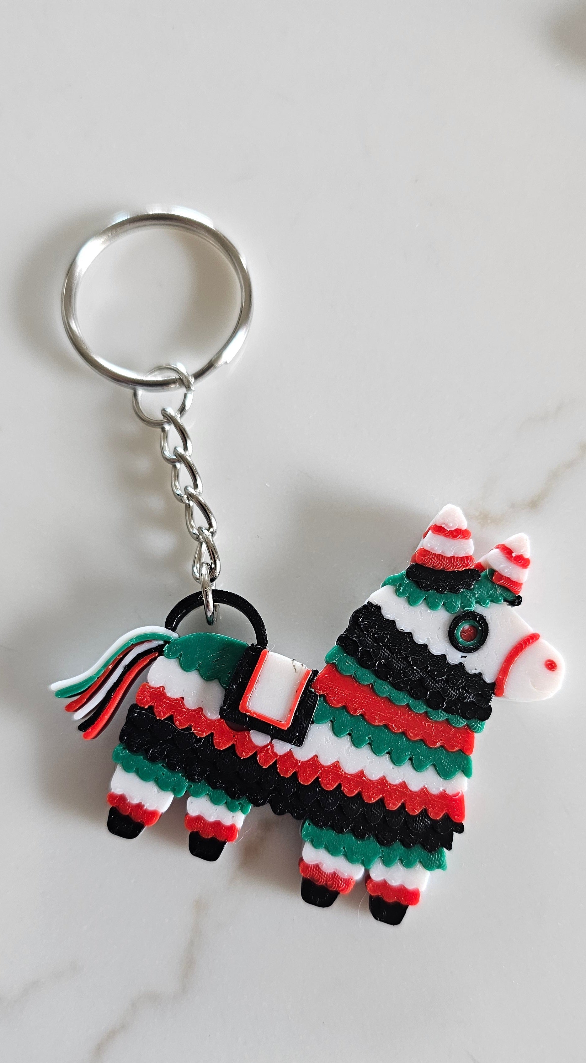 3D Print Mexico Theme Pinata Llama Donkey Party Fiesta Keychain Baha Ranch Western Wear