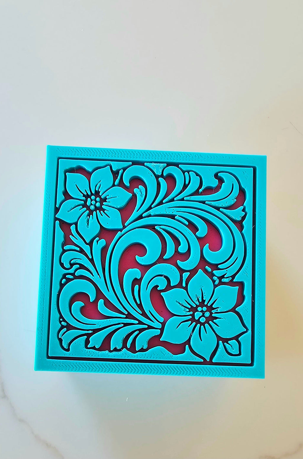 Baha Ranch 3D Tooled Gift Box - choice of colors and sizes Baha Ranch Western Wear