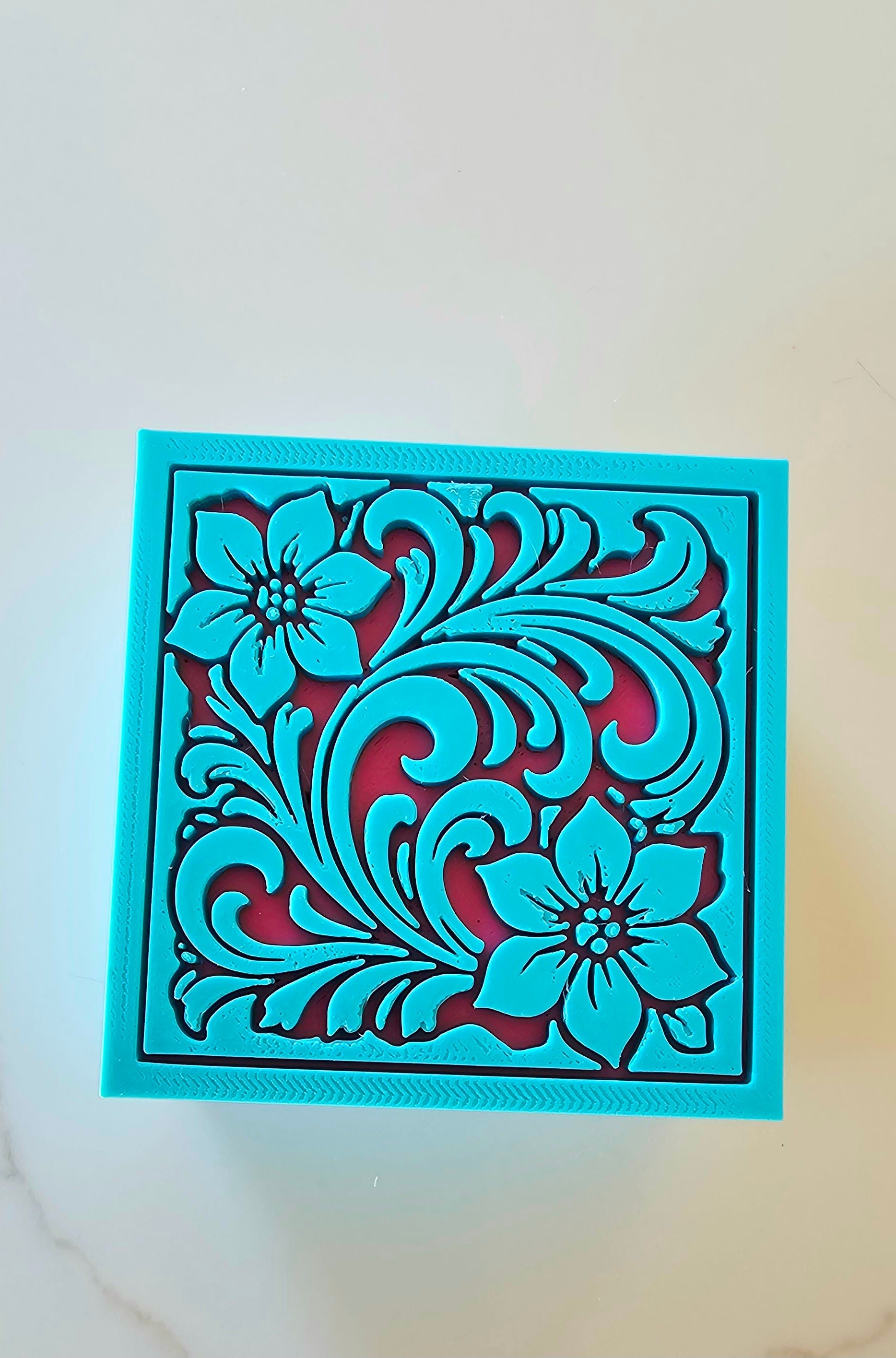 Baha Ranch 3D Tooled Gift Box - choice of colors and sizes Baha Ranch Western Wear