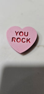 3d Printed Candy Conversation Heart Pins or Earrings Made in America Baha Ranch Western Wear