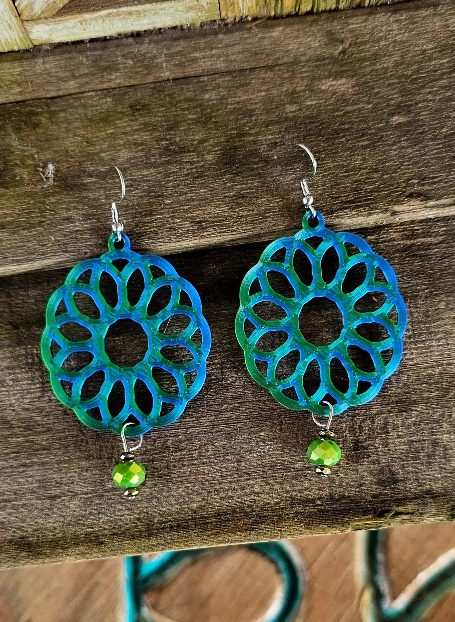 3D Print Boho Earrings Made in America Baha Ranch Western Wear