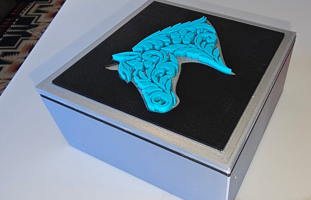Baha Ranch 3D Tooled Gift Box - choice of colors and sizes Baha Ranch Western Wear