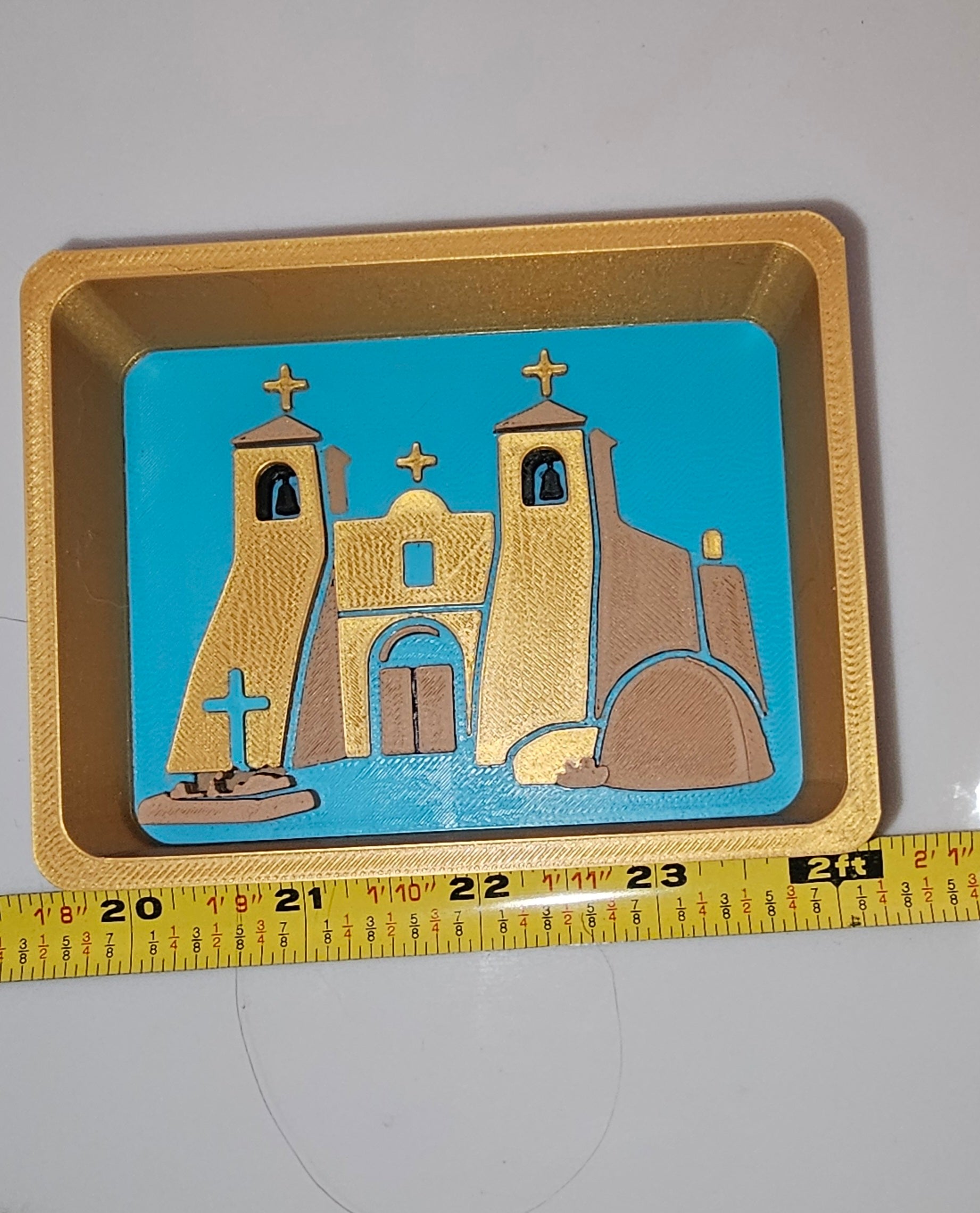 3d New Mexico Adobe Display Accessory Trinket Tray Box Choice of styles Baha Ranch Western Wear