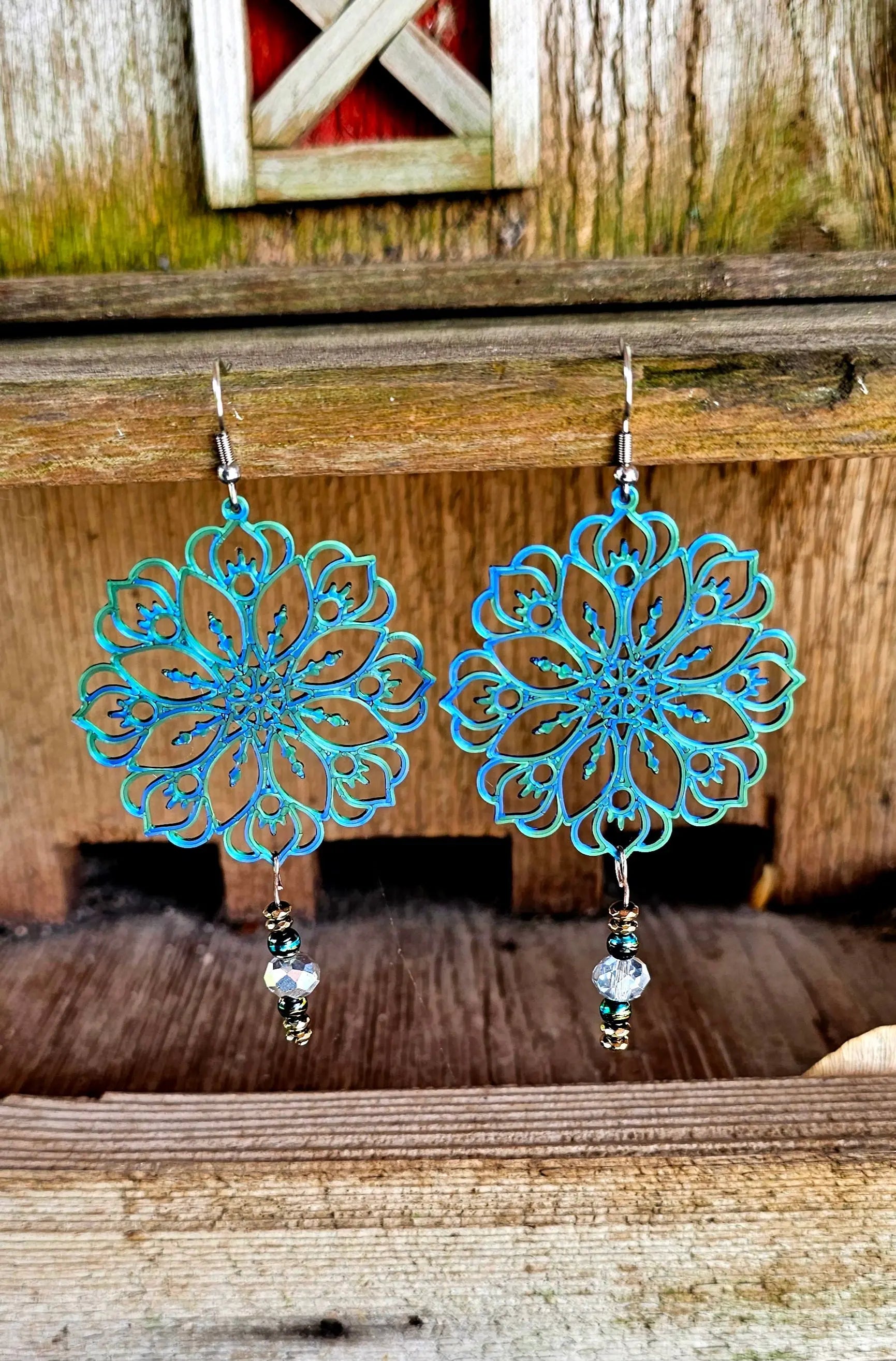 3D Print Boho Earrings Made in America Baha Ranch Western Wear
