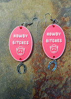 3D Printed Word Salad Earrings Baha Ranch Western Wear