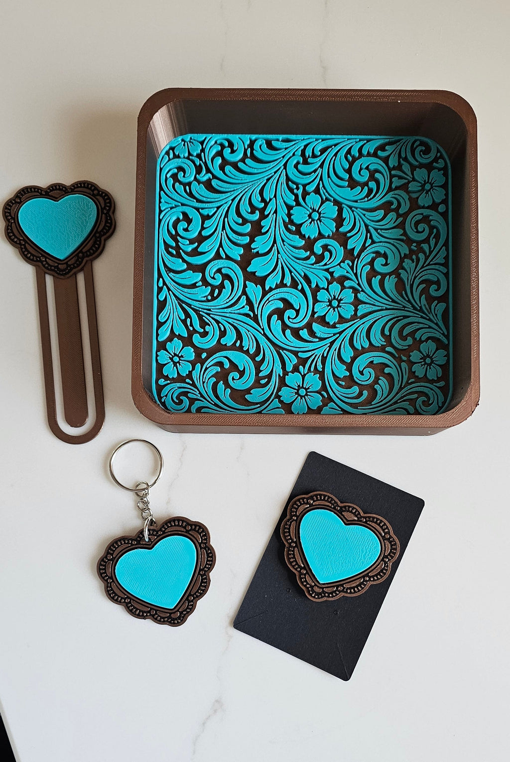 Baha Ranch 3D Deluxe Mom Daughter Bride Gift Set  Tray Keychain Pin Bookmark Baha Ranch Western Wear