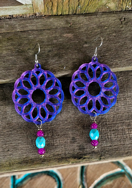 3D Print Boho Earrings Made in America Baha Ranch Western Wear