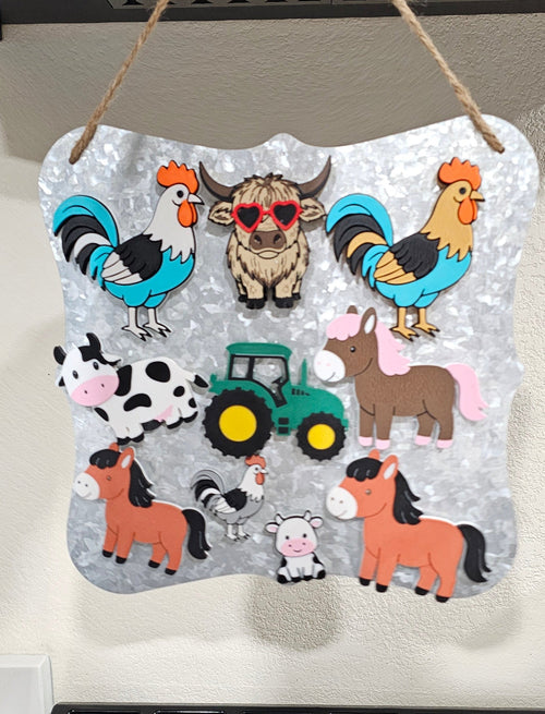 3d Farm Animal Cow Horse Tractor Magnets - Build your own farm - choice of styles Baha Ranch Western Wear