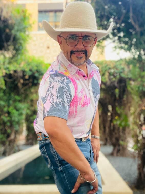 Baha Ranch Retro Pop Western Trail Ride Polo Shirt Baha Ranch Western Wear