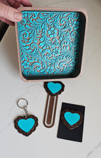Baha Ranch 3D Deluxe Mom Daughter Bride Gift Set  Tray Keychain Pin Bookmark Baha Ranch Western Wear