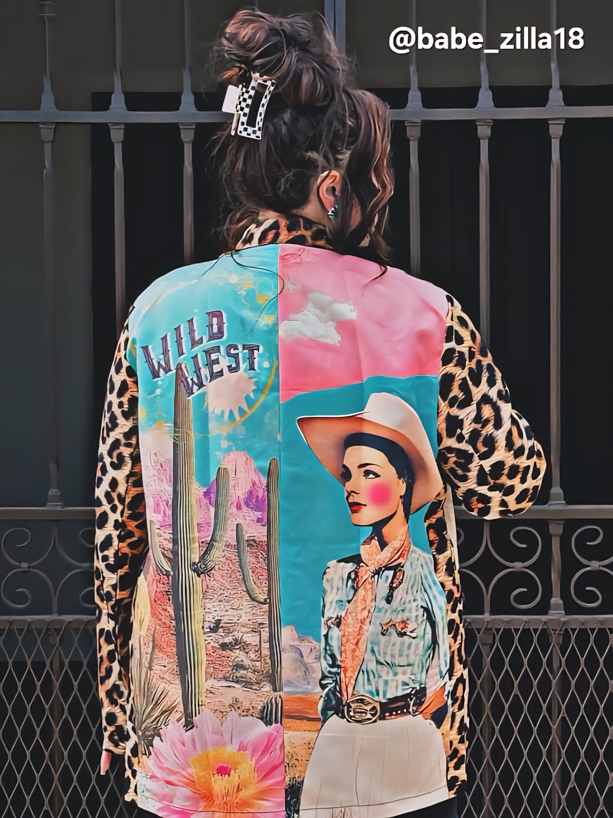 Baha Ranch Retro Pop Western Wild West Leopard Blazer Baha Ranch Western Wear