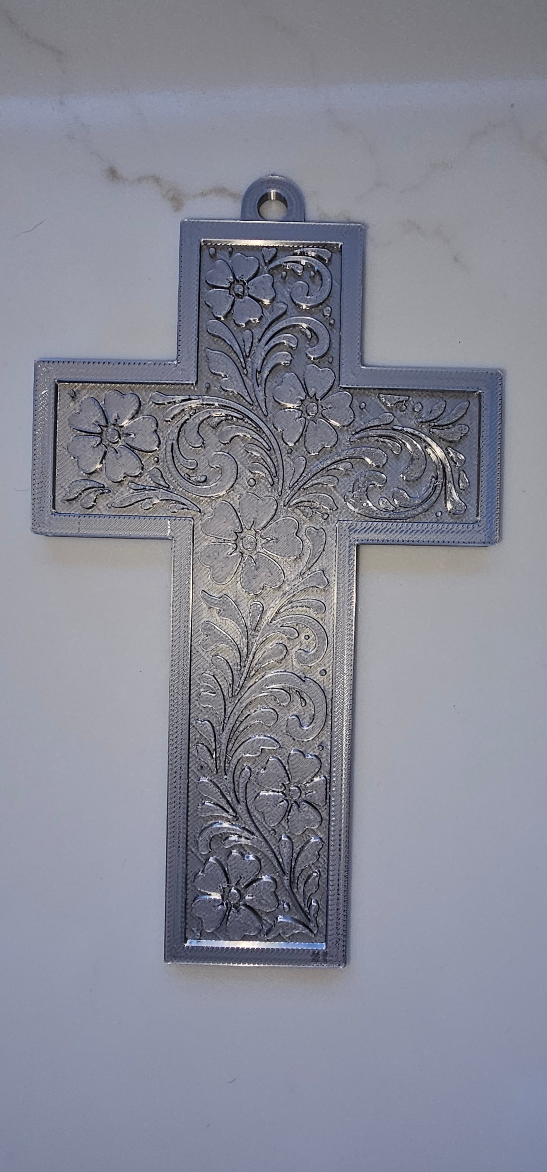 Baha Ranch 3D Faith Tooled Wall Cross or Keychain/Purse Charm Made in America Baha Ranch Western Wear