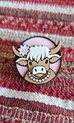 3d Western Cowgirl Cowboy Highland Cow Theme - Necklace, Purse Charm, Earrings, Keychain, Magnet Baha Ranch Western Wear