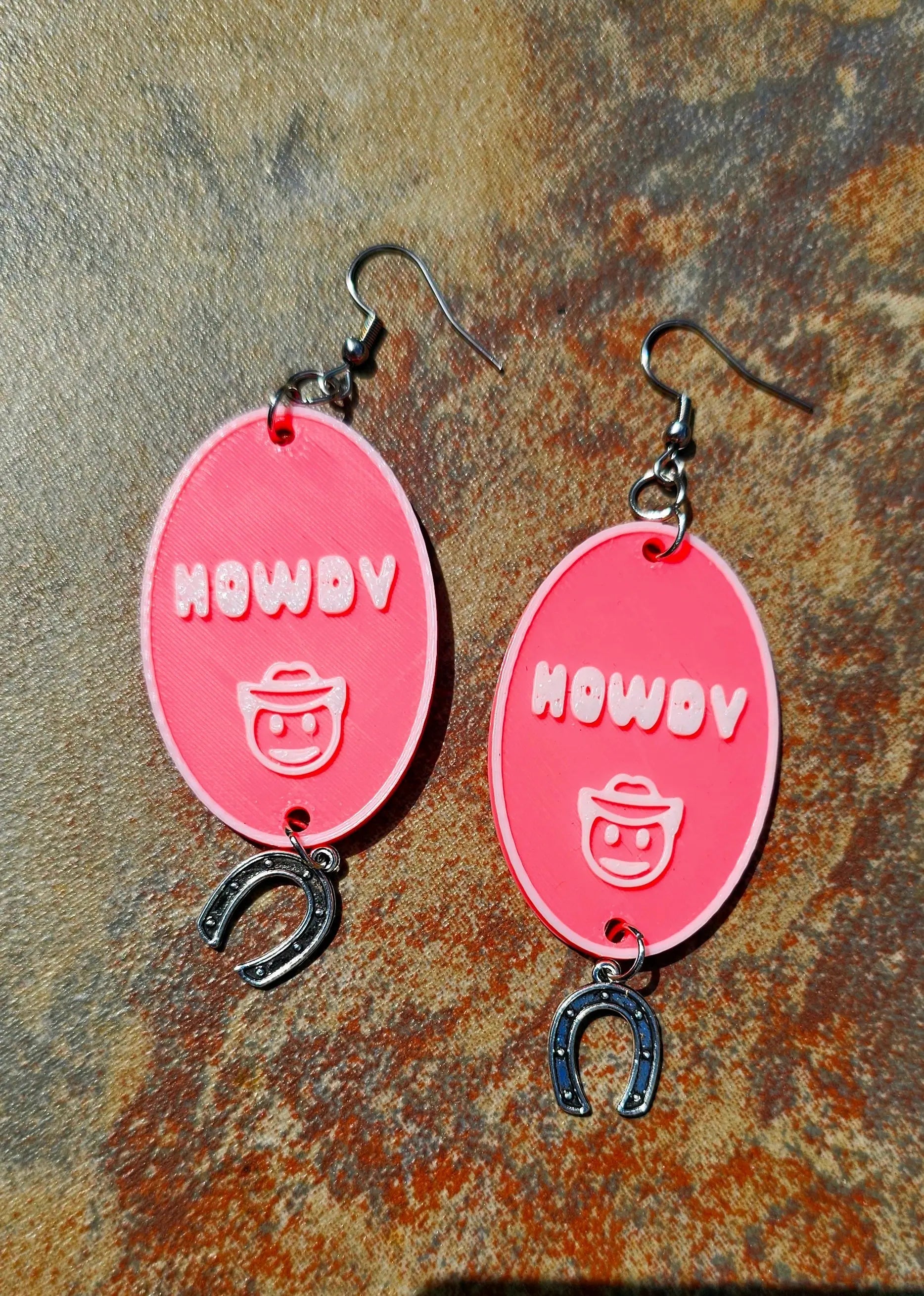 3D Printed Word Salad Earrings Baha Ranch Western Wear